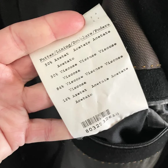 Eres Cashmere Coat Minimalist Luxury Overcoat Black Sz 64 - Picture 7 of 14